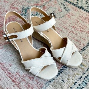 Lucky Brand “Margaline” Wedge Sandal - NEW